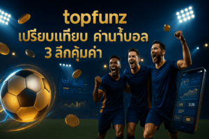 topfunz เปรียบเทียบ ค่าน้ำบอล